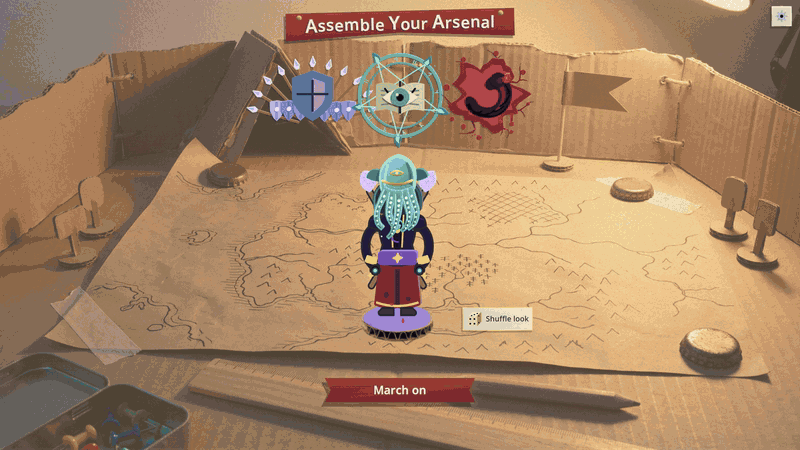 The Eternal finishes his pack draft and the screen twists into a spiral of clock rings and star streaks, then unwinds onto the void: a floating grass island between an hourglass marked A Relic and a spiral of cards marked Two Cards